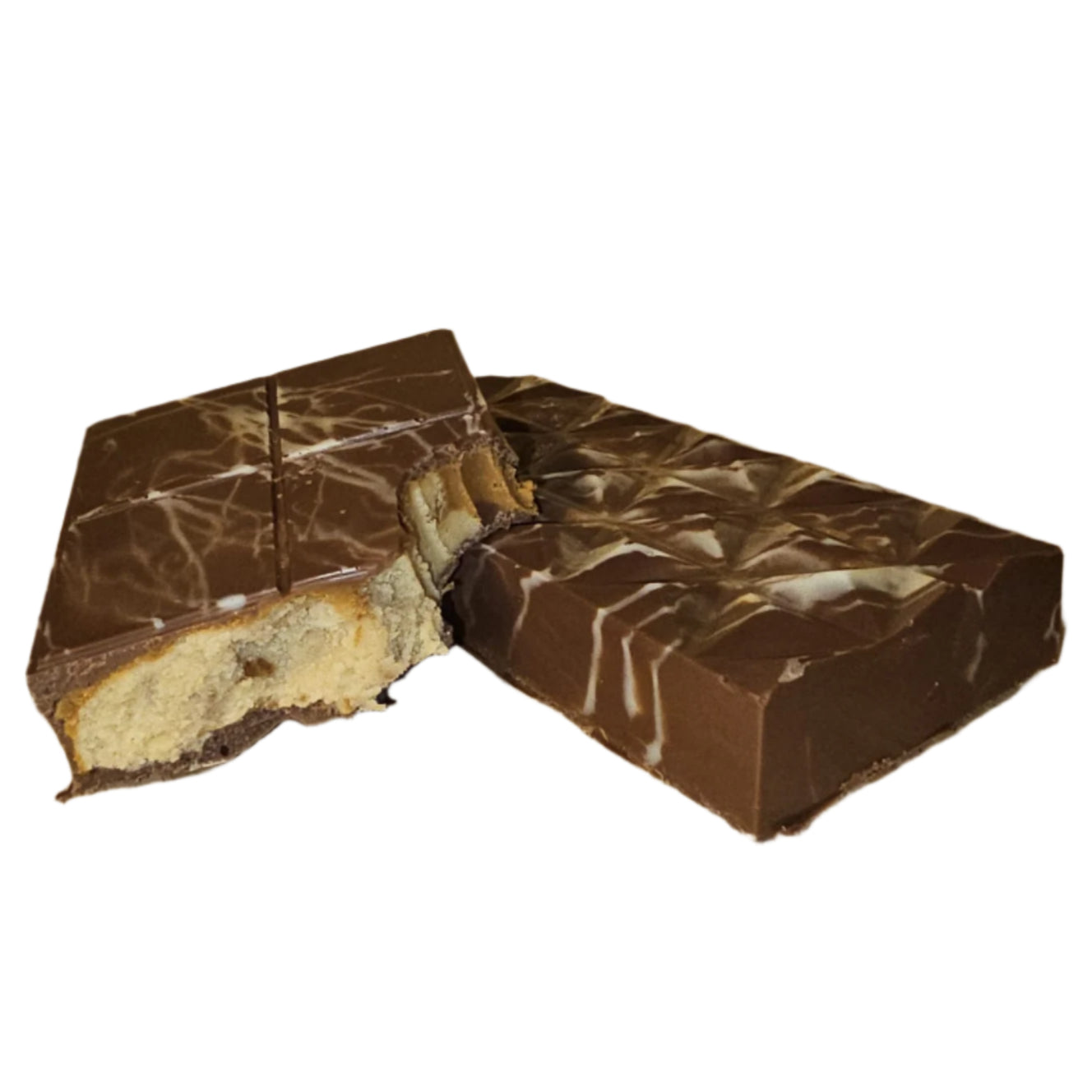 Biscoff Stuffed Fudge Chocolate Bars
