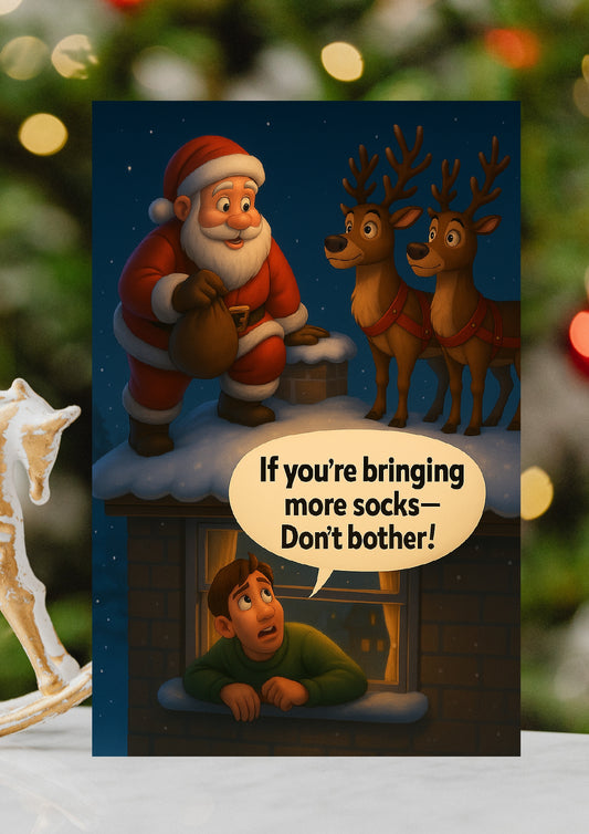 Dad Socks Christmas Card