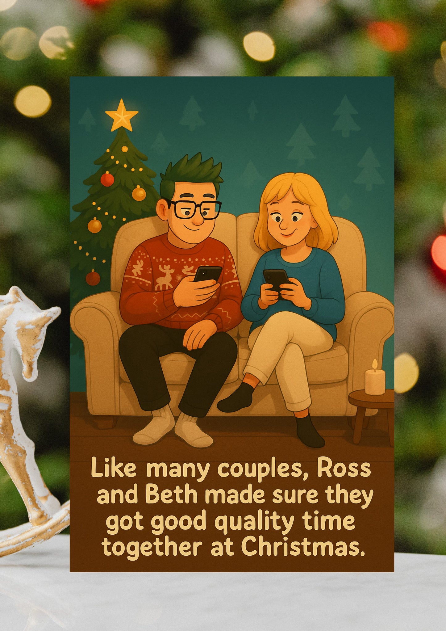 Couples Friends Christmas Card