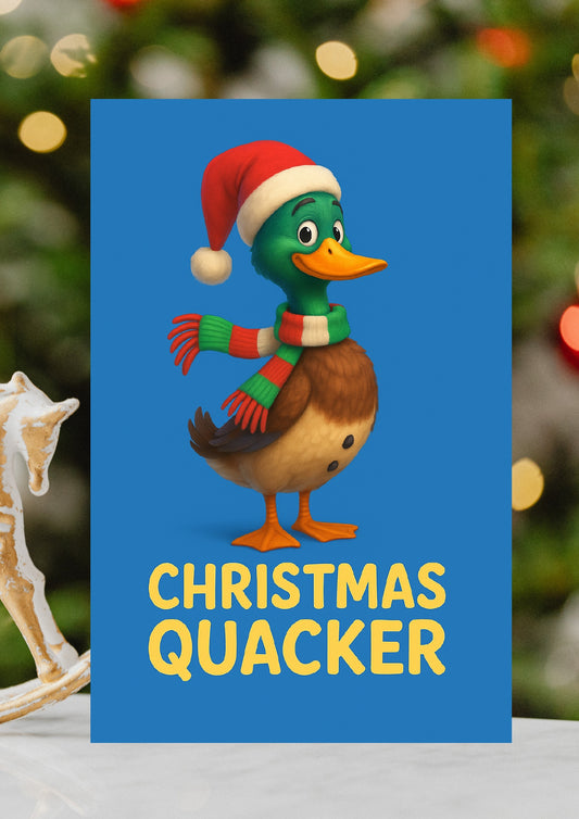 Christmas Quacker Cracker Christmas Card